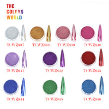 Load image into Gallery viewer, TCT-239 Mirror Powder Effect Chrome Nails Pigment Gel Polish Nail Art Manicure Decoration Eye Shadow Makeup Henna Tattoo DIY uñas