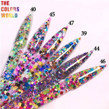 Load image into Gallery viewer, Iridescent Mixed Hexagon Glitter Sequins