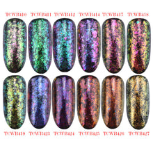 Load image into Gallery viewer, TCT-247 Chameleon Multi Chrome Nail Powder Natural Mica Iridescent Nail Flakes