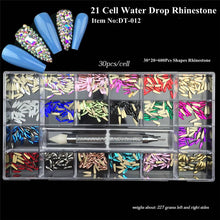 Load image into Gallery viewer, Flatback AB Glass Crystal Rhinestone 012