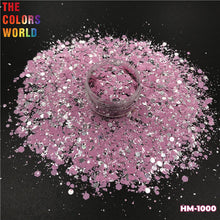 Load image into Gallery viewer, Foil Confeti Mix Chunky Nails Glitter