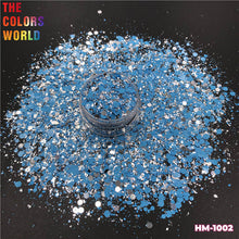 Load image into Gallery viewer, Foil Confeti Mix Chunky Nails Glitter