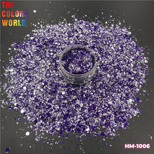 Load image into Gallery viewer, Foil Confeti Mix Chunky Nails Glitter