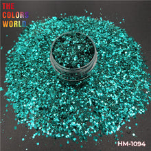 Load image into Gallery viewer, Chunky Mix Hexagon Metallic Luster Glitter