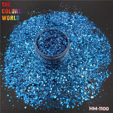 Load image into Gallery viewer, Chunky Mix Hexagon Metallic Luster Glitter