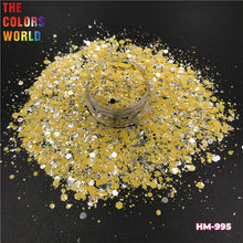 Load image into Gallery viewer, Foil Confeti Mix Chunky Nails Glitter