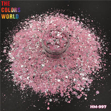Load image into Gallery viewer, Foil Confeti Mix Chunky Nails Glitter