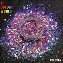 Load image into Gallery viewer, Mix Iridescent Rainbow Nail Glitter
