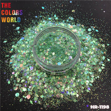 Load image into Gallery viewer, Mix Iridescent Rainbow Nail Glitter