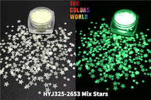 Load image into Gallery viewer, TCT-744 Luminous Glow in Dark Shape Glitter Long Last Glowing Noctilucent Glitter Shape