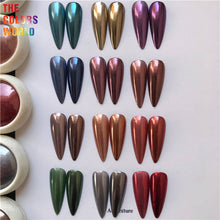 Load image into Gallery viewer, Dark Metallic Effect Mirror Chrome Powder
