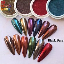 Load image into Gallery viewer, Dark Metallic Effect Mirror Chrome Powder