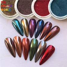 Load image into Gallery viewer, Dark Metallic Effect Mirror Chrome Powder