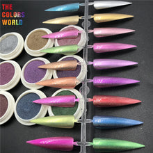 Load image into Gallery viewer, TCT-595 Unicorn Mirror Magic Holographic Chrome Nails Powder Galaxy Nail Glitter Eye Shadow Makeup Henna Aurola Mermaid Manicure