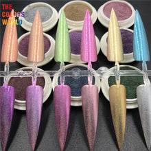Load image into Gallery viewer, TCT-595 Unicorn Mirror Magic Holographic Chrome Nails Powder Galaxy Nail Glitter Eye Shadow Makeup Henna Aurola Mermaid Manicure