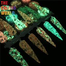 Load image into Gallery viewer, TCT-599 Reflective Flash Glow In Dark Glitter Chunky Nails Glitter Luminous Nail Decoration Crafts Manicure Festival Accessories