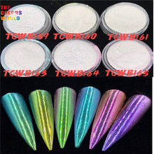 Load image into Gallery viewer, TCT-612 Unicorn White Chameleon Powder Chrome Nails Powder Rainbow Powder Colorful Nails Glitter Aurora Glitter Mermaid Manicure
