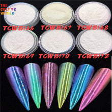 Load image into Gallery viewer, TCT-612 Unicorn White Chameleon Powder Chrome Nails Powder Rainbow Powder Colorful Nails Glitter Aurora Glitter Mermaid Manicure