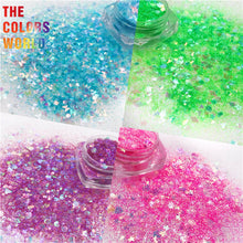 Load image into Gallery viewer, Mix Iridescent Rainbow Nail Glitter