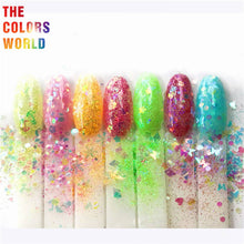 Load image into Gallery viewer, Mix Iridescent Rainbow Nail Glitter