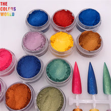 Load image into Gallery viewer, TCT-628 Cosmetic Grade Nail Mica Powder Polish Pigment Brillant Maquiagem Henna Tattoo Makeup DIY Eyeshadow Manicure Accessories