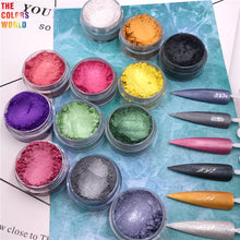 Load image into Gallery viewer, TCT-618 Pearlescent Pigment Powder Nail Art Decoration Nails Gel Manicure ネイル Makeup Eyeshadow Eyeliner DIY Festival Accessories
