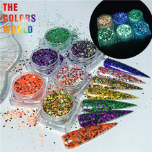 Load image into Gallery viewer, Glow In Dark Halloween Chunky Glitter