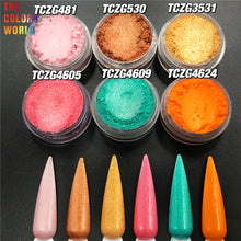Load image into Gallery viewer, TCT-619 Pearlescent Pigment Mica Powder Nail Art Decoration Nail Polish Manicure Makeup Eyeshadow Eyeliner Festival Accessories
