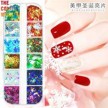 Load image into Gallery viewer, Christmas Mix Xmas Nail Glitter