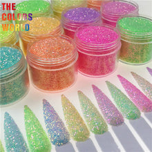 Load image into Gallery viewer, High Shining Rainbow Neon Colors Glitter