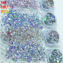 Load image into Gallery viewer, Holographic Sliver Cat Eyes Glitter