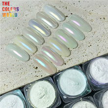 Load image into Gallery viewer, TCT-620 Diamond Magic Mirror Effect Pigment Aurora Chrome Nail Pearl Rubbing Dipping Pixie Dust Gel Polish Nails Art Glitter
