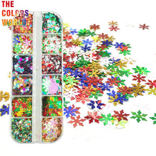 Load image into Gallery viewer, TCT-370 Christmas Nails Glitter Nail Art Christmas Decoration On Tumblers Craft DIY Handmade Accessoires Festival Party Makeup