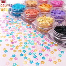 Load image into Gallery viewer, Flower Shape Solvent Resistant Glitter