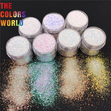 Load image into Gallery viewer, TCT-653 Hexagon Nails Glitter High Brightness White Rainbow Decoration Manicure Nagel Konst ネイル Festival Accessories Supplier