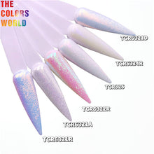 Load image into Gallery viewer, Iridescent Rainbow White Color With Colorful Glitter