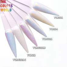 Load image into Gallery viewer, Iridescent Rainbow White Color With Colorful Glitter