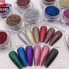 Load image into Gallery viewer, TCT-766 Winter Deep Colour Nails And Hair Glitter Powder Sparkly Metallic Luster Hexagon Winter Decorations Paillette DIY Design