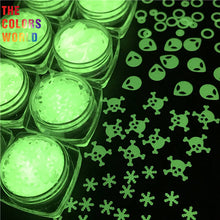Load image into Gallery viewer, TCT-744 Luminous Glow in Dark Shape Glitter Long Last Glowing Noctilucent Glitter Shape
