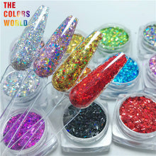 Load image into Gallery viewer, Mix Colors Laser Nails And Hair Glitter