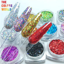 Load image into Gallery viewer, Mix Colors Laser Nails And Hair Glitter