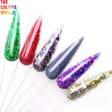 Load image into Gallery viewer, Mix Shape Holographic Laser Nails Glitter