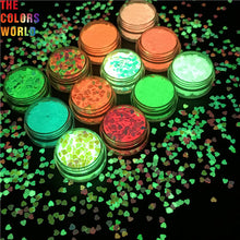 Load image into Gallery viewer, Luminous Glow In Dark Heart Sequins