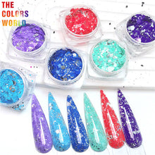 Load image into Gallery viewer, Foil Confeti Mix Chunky Nails Glitter