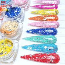 Load image into Gallery viewer, Foil Confeti Mix Chunky Nails Glitter
