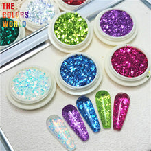 Load image into Gallery viewer, Chunky Mix Hexagon Metallic Luster Glitter