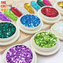 Load image into Gallery viewer, Chunky Mix Hexagon Metallic Luster Glitter