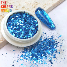 Load image into Gallery viewer, Chunky Mix Hexagon Metallic Luster Glitter