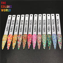 Load image into Gallery viewer, TCT-561 Chunky Rainbow Iridescent Rainbow Sparkle Glitter For Nails Lipstick PBT Material