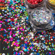 Load image into Gallery viewer, Fireworks Holographic 3D Round Dot Glitter
